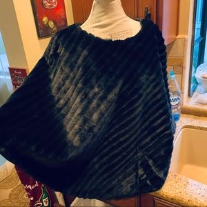 Fox for deep royal blue poncho